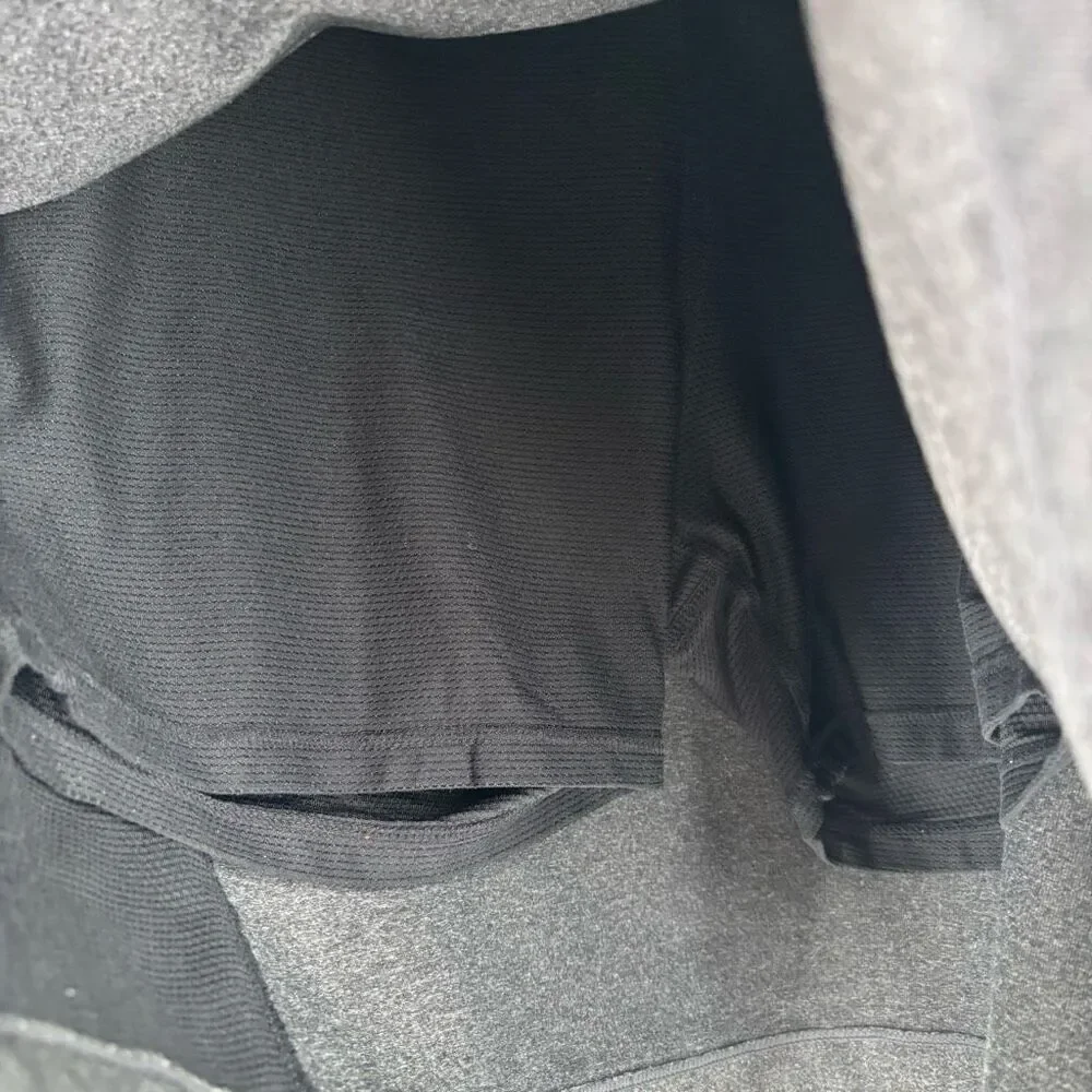 Athleta Zip Side Pocket Golf Skort Heathered‎ Gray Size Small